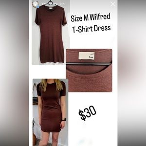 Brownish/Burgundy Wilfred T-shirt dress